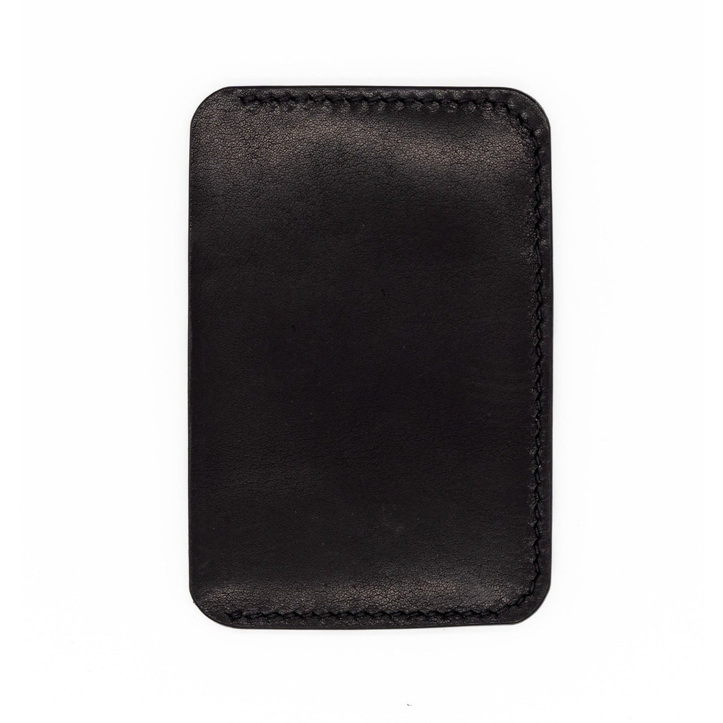 Minimalist Wallet in Black Veg Tanned Leather