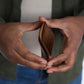 Minimalist Leather Wallet - Dark Brown