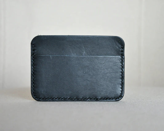 Minimalist Leather Wallet - Black