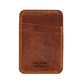 Minimalist Wallet in Tan Veg Tanned Leather