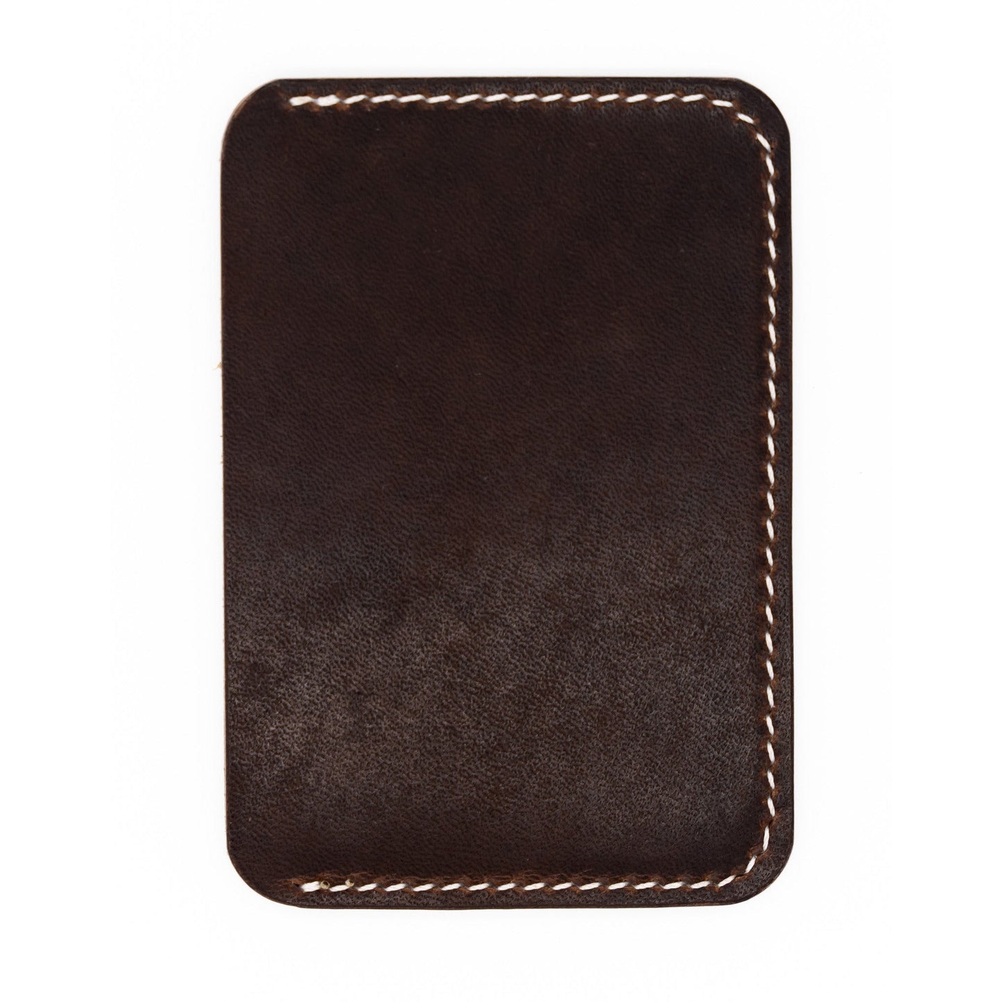 Minimalist Wallet in Brown Nut Veg Tanned Leather